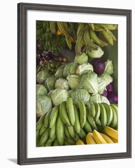 Produce Stall at the Saturday Market, San Ignacio, Belize-William Sutton-Framed Photographic Print