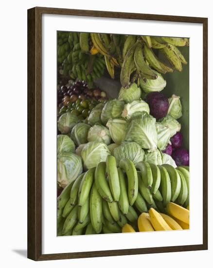 Produce Stall at the Saturday Market, San Ignacio, Belize-William Sutton-Framed Photographic Print