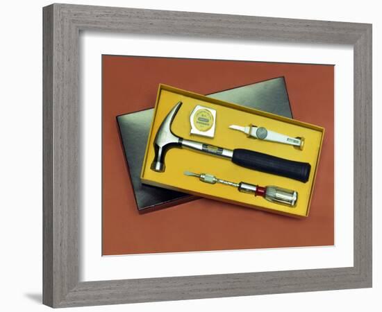 Product shot of a Stanley Tools boxed set from 1986-Michael Walters-Framed Photographic Print