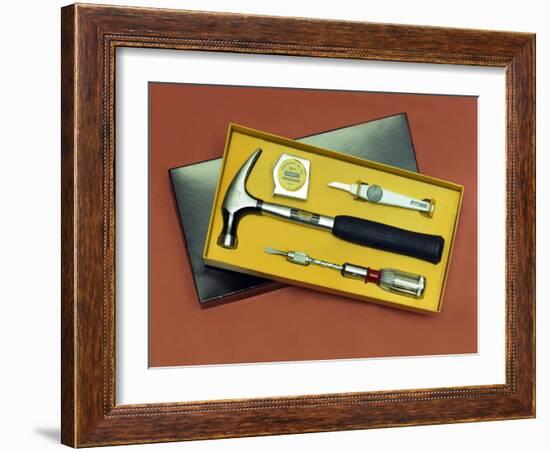 Product shot of a Stanley Tools boxed set from 1986-Michael Walters-Framed Photographic Print