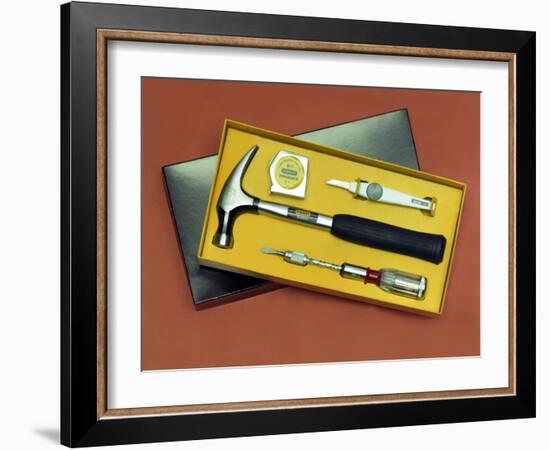 Product shot of a Stanley Tools boxed set from 1986-Michael Walters-Framed Photographic Print