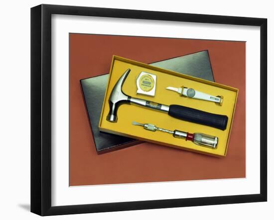 Product shot of a Stanley Tools boxed set from 1986-Michael Walters-Framed Photographic Print