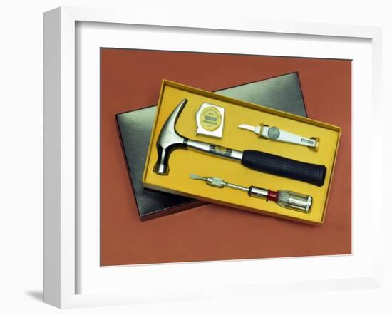 Product shot of a Stanley Tools boxed set from 1986-Michael Walters-Framed Photographic Print