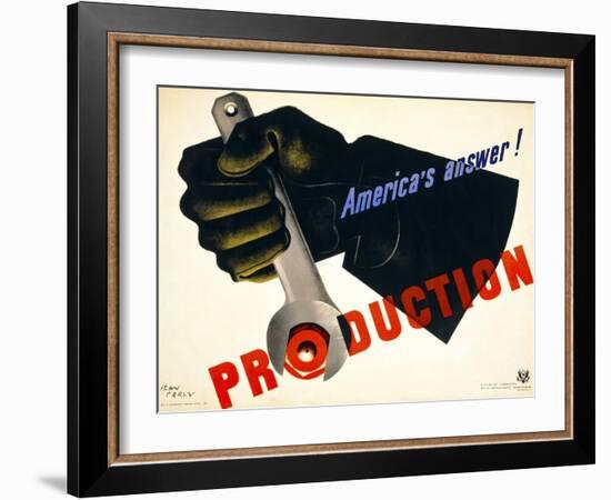 Production, America's Answer!-null-Framed Giclee Print