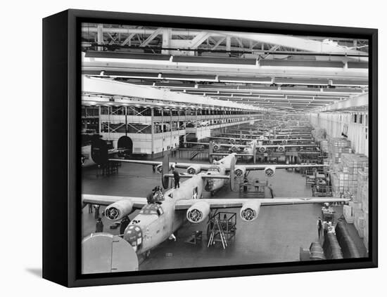 Production Line of B-24 Liberators-null-Framed Premier Image Canvas