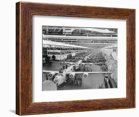 Production Line of B-24 Liberators-null-Framed Photographic Print