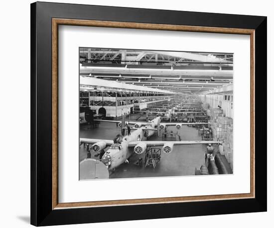 Production Line of B-24 Liberators-null-Framed Photographic Print