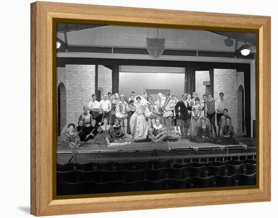 Production of Shakespeares Twelfth Night, Worksop College, Derbyshire, 1960-Michael Walters-Framed Premier Image Canvas