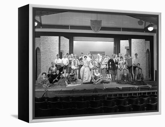 Production of Shakespeares Twelfth Night, Worksop College, Derbyshire, 1960-Michael Walters-Framed Premier Image Canvas