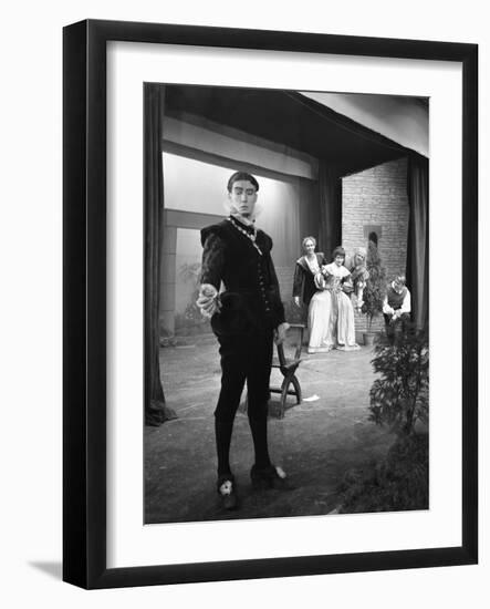 Production of Shakespeares Twelfth Night, Worksop College, Derbyshire, 1960-Michael Walters-Framed Photographic Print