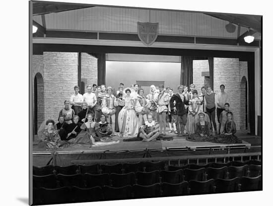 Production of Shakespeares Twelfth Night, Worksop College, Derbyshire, 1960-Michael Walters-Mounted Photographic Print