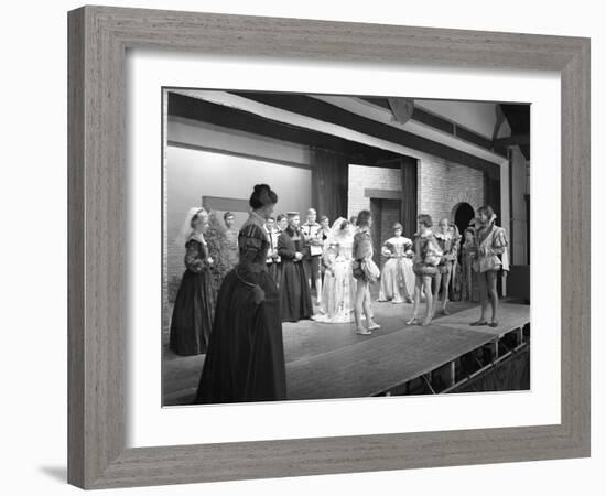 Production of Shakespeares Twelfth Night, Worksop College, Derbyshire, 1960-Michael Walters-Framed Photographic Print