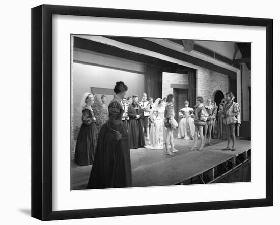 Production of Shakespeares Twelfth Night, Worksop College, Derbyshire, 1960-Michael Walters-Framed Photographic Print