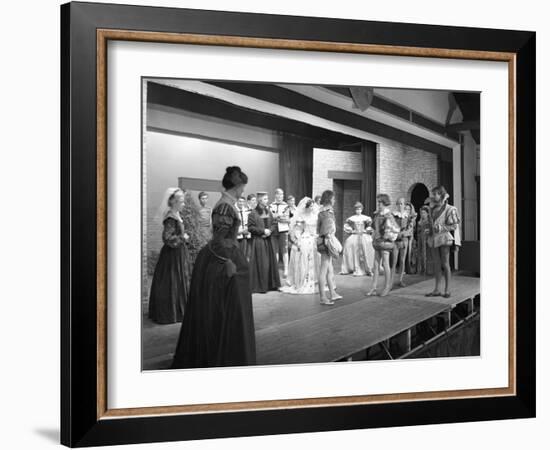 Production of Shakespeares Twelfth Night, Worksop College, Derbyshire, 1960-Michael Walters-Framed Photographic Print