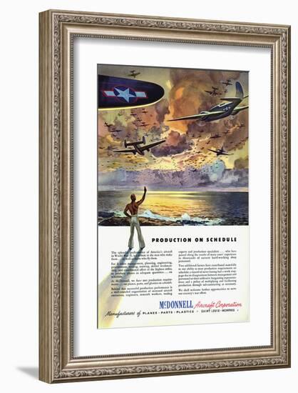 Production on Schedule McDonnell-null-Framed Art Print