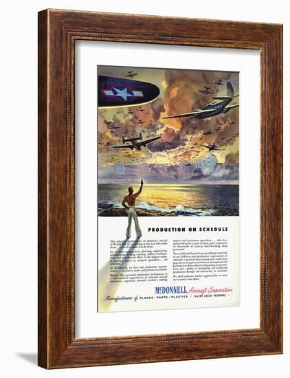 Production on Schedule McDonnell-null-Framed Art Print