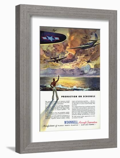 Production on Schedule McDonnell-null-Framed Art Print
