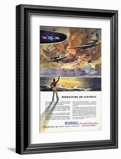 Production on Schedule McDonnell-null-Framed Art Print