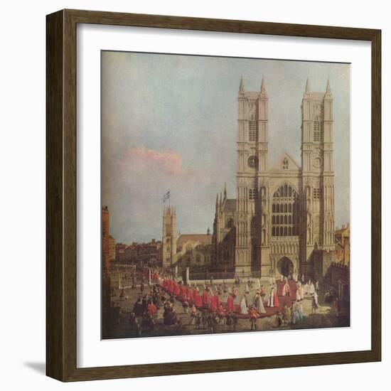 Proession of the Order of the Bath, 1749, (1929)-Canaletto-Framed Giclee Print