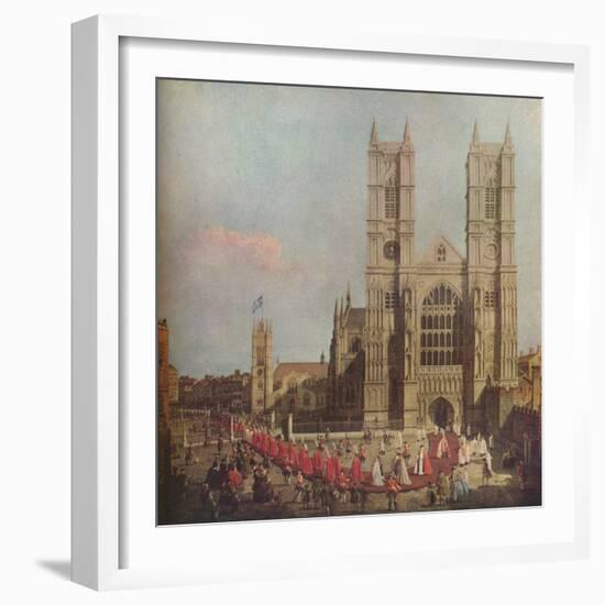 Proession of the Order of the Bath, 1749, (1929)-Canaletto-Framed Giclee Print