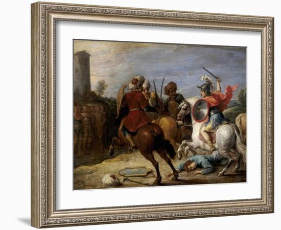 Proezas De Reinaldo Frente a Los Egipcios, 1628-1630-David Teniers the Younger-Framed Giclee Print