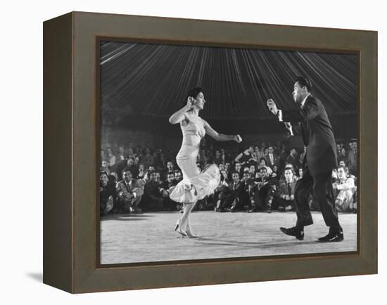 Professional Cuban Dance Team Known as Pete and Millie Showing Off the Mambo-Yale Joel-Framed Premier Image Canvas