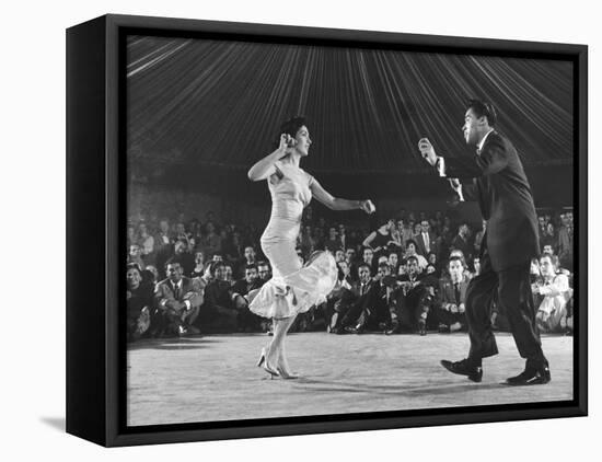 Professional Cuban Dance Team Known as Pete and Millie Showing Off the Mambo-Yale Joel-Framed Premier Image Canvas