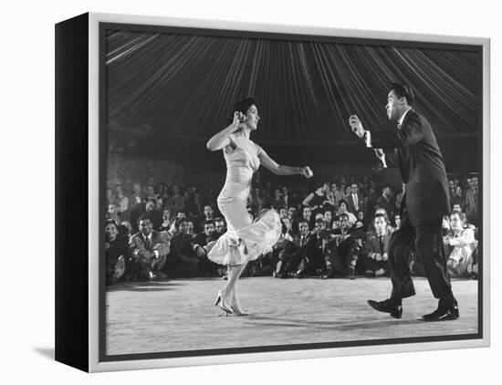 Professional Cuban Dance Team Known as Pete and Millie Showing Off the Mambo-Yale Joel-Framed Premier Image Canvas