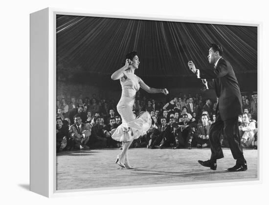 Professional Cuban Dance Team Known as Pete and Millie Showing Off the Mambo-Yale Joel-Framed Premier Image Canvas