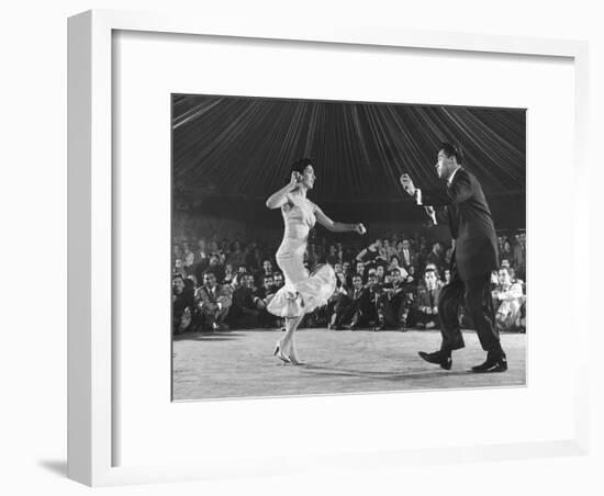 Professional Cuban Dance Team Known as Pete and Millie Showing Off the Mambo-Yale Joel-Framed Photographic Print