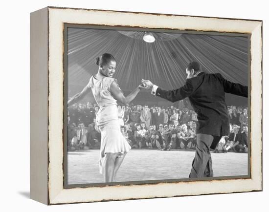 Professional Dancers Performing the Mambo-Yale Joel-Framed Premier Image Canvas