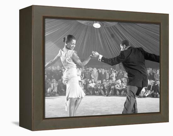 Professional Dancers Performing the Mambo-Yale Joel-Framed Premier Image Canvas