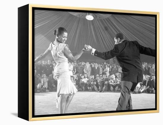 Professional Dancers Performing the Mambo-Yale Joel-Framed Premier Image Canvas