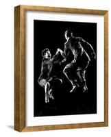 Professional Dancers Willa Mae Ricker and Leon James Show Off the Lindy Hop-Gjon Mili-Framed Photographic Print