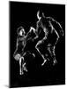 Professional Dancers Willa Mae Ricker and Leon James Show Off the Lindy Hop-Gjon Mili-Mounted Photographic Print