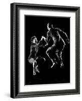 Professional Dancers Willa Mae Ricker and Leon James Show Off the Lindy Hop-Gjon Mili-Framed Photographic Print