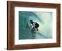 Professional Surfer Riding a Wave-Rick Doyle-Framed Photographic Print