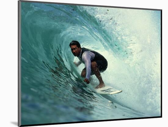 Professional Surfer Riding a Wave-Rick Doyle-Mounted Photographic Print