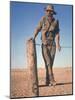 Professional Wild Horse Hunter George Girdler at His Homestead in the Outback of Australia-George Silk-Mounted Photographic Print