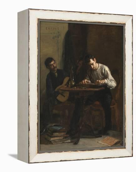 Professionals at Rehearsal, 1883 (Oil on Canvas)-Thomas Cowperthwait Eakins-Framed Premier Image Canvas