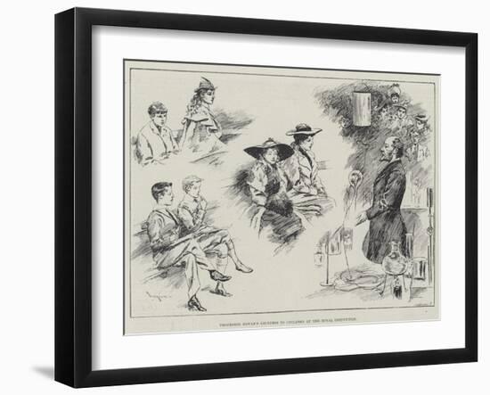 Professor Dewar's Lectures to Children at the Royal Institution-William Douglas Almond-Framed Giclee Print