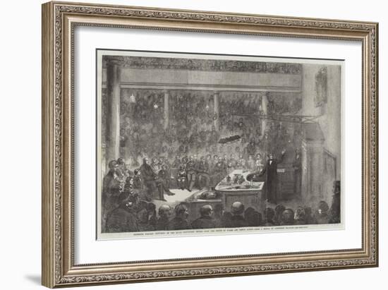 Professor Faraday Lecturing at the Royal Institution-Alexander Blaikley-Framed Giclee Print