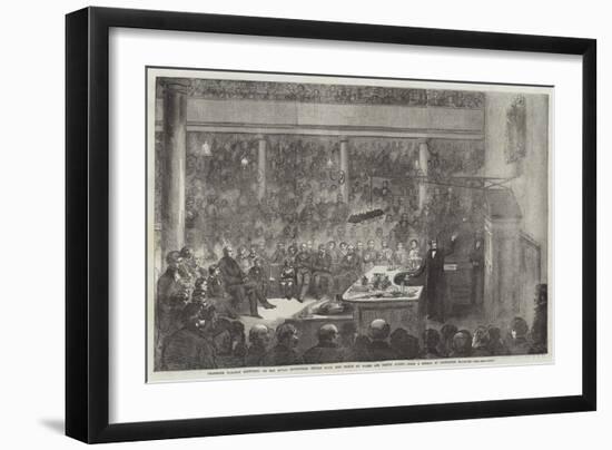 Professor Faraday Lecturing at the Royal Institution-Alexander Blaikley-Framed Giclee Print