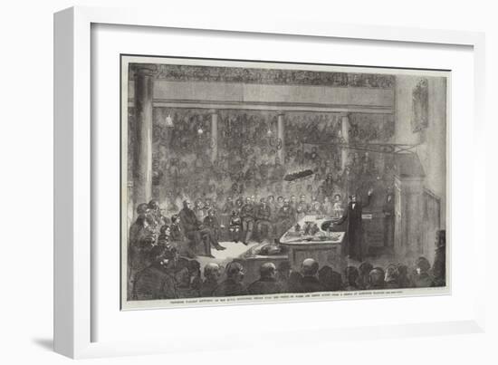 Professor Faraday Lecturing at the Royal Institution-Alexander Blaikley-Framed Giclee Print