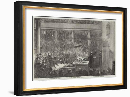 Professor Faraday Lecturing at the Royal Institution-Alexander Blaikley-Framed Giclee Print