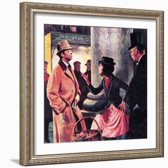 Professor Higgins and Eliza Doolittle-Ralph Bruce-Framed Giclee Print