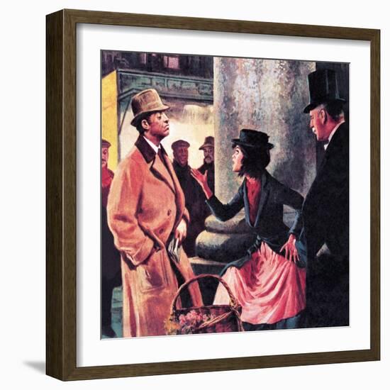 Professor Higgins and Eliza Doolittle-Ralph Bruce-Framed Giclee Print
