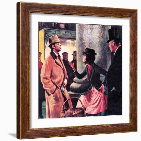 Professor Higgins and Eliza Doolittle-Ralph Bruce-Framed Giclee Print