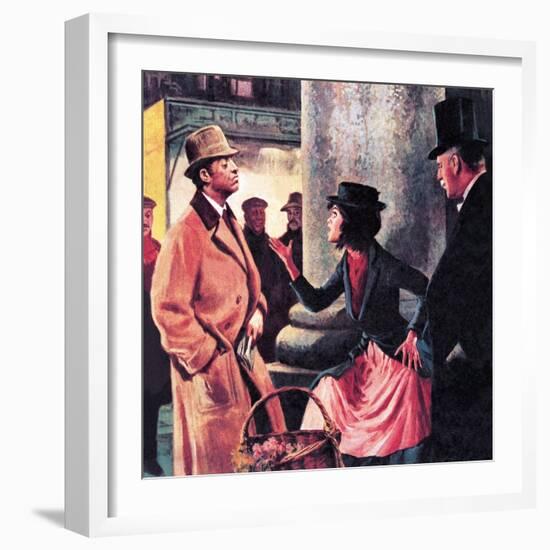 Professor Higgins and Eliza Doolittle-Ralph Bruce-Framed Giclee Print