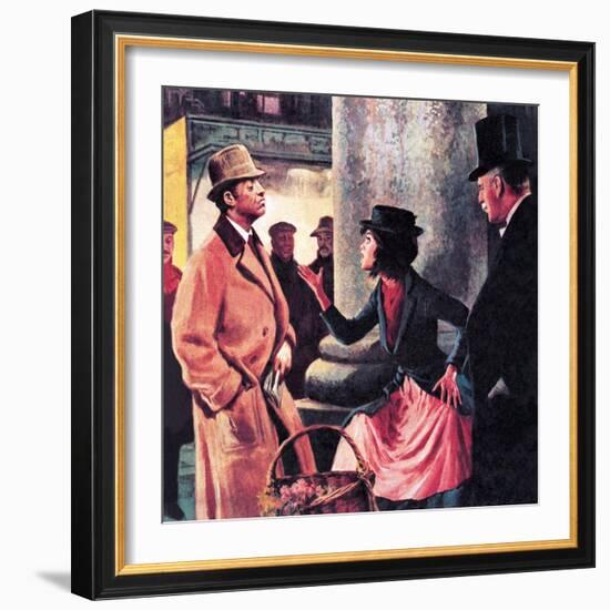 Professor Higgins and Eliza Doolittle-Ralph Bruce-Framed Giclee Print
